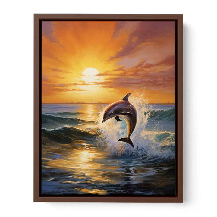 Modern Dolphin Art Painting