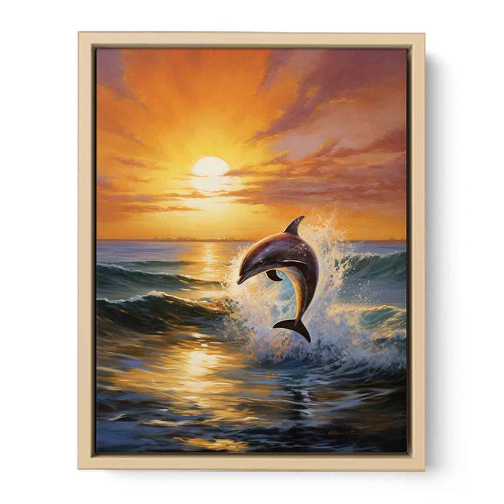 Modern Dolphin Art Painting