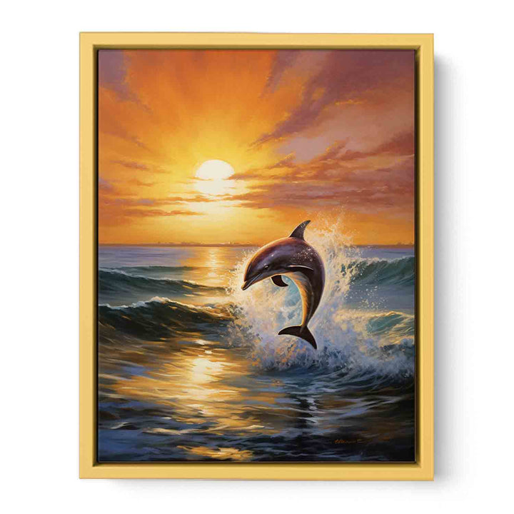 Modern Dolphin Art Painting