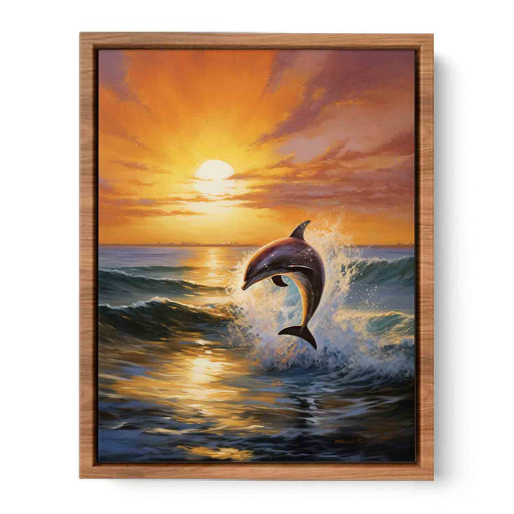 Modern Dolphin Art Painting