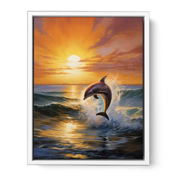 Modern Dolphin Art Painting