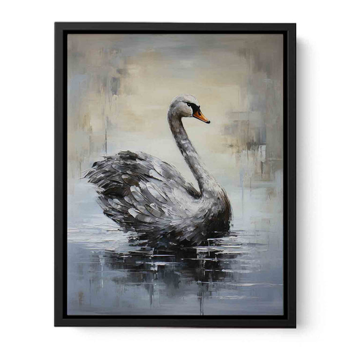 Modern Art Painting Grey Bird  