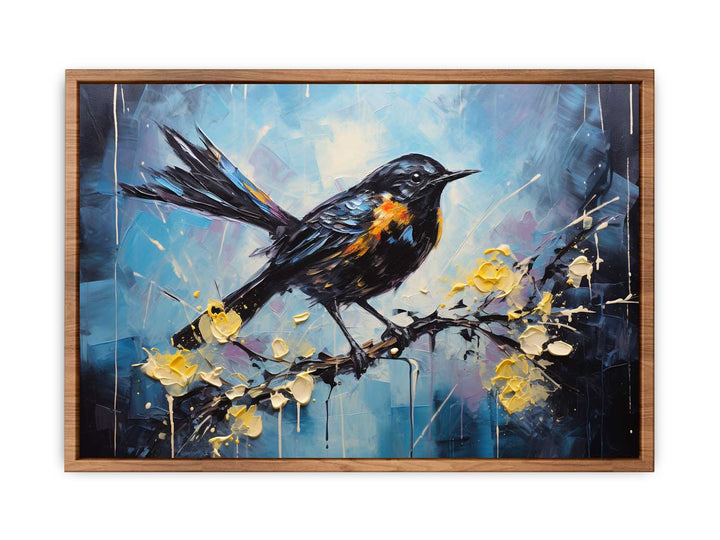Bird Black Modern Art Painting
