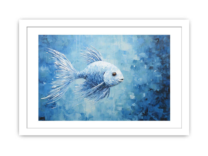 Modern Blue Fish Art Painting