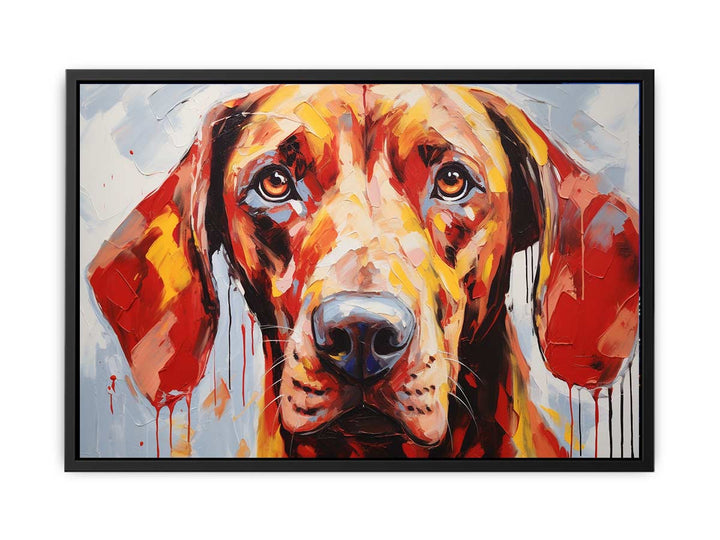 Modern Art Painting Brown Dog