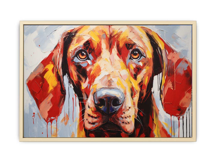 Modern Art Painting Brown Dog