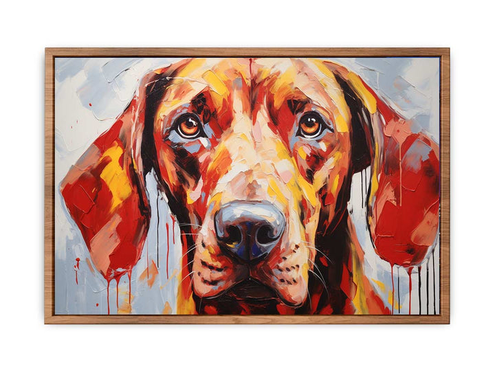 Modern Art Painting Brown Dog