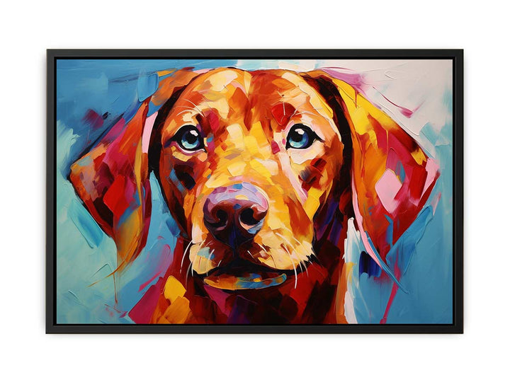 Modern Yellow Dog Art Painting