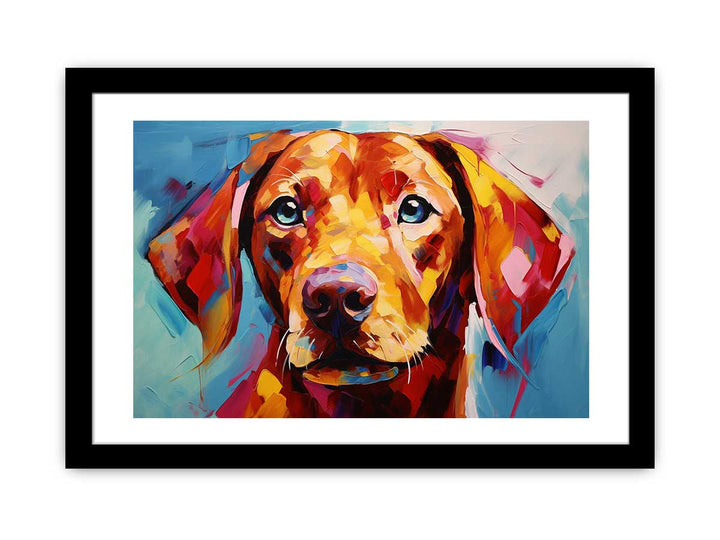 Modern Yellow Dog Art Painting