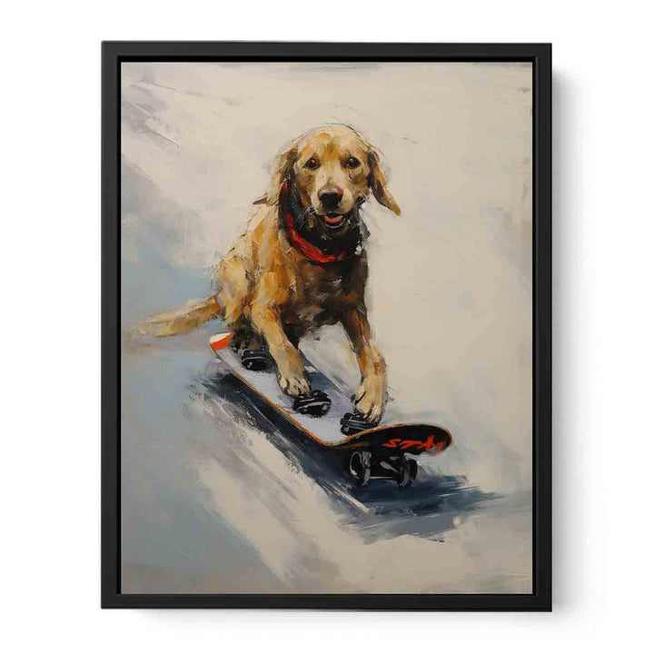 Modern Dog Skates Art Painting