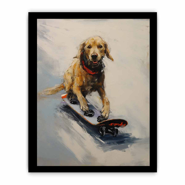Modern Dog Skates Art Painting