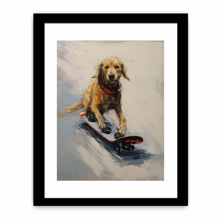 Modern Dog Skates Art Painting