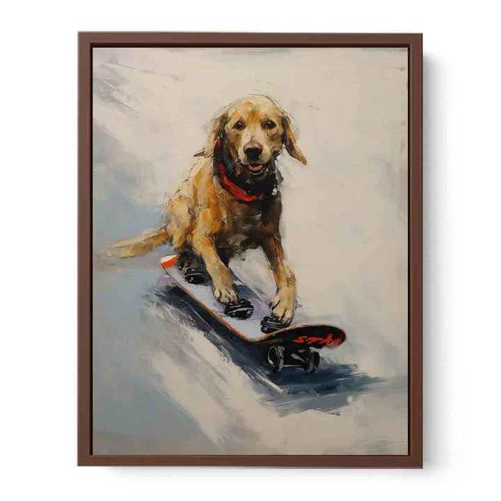 Modern Dog Skates Art Painting