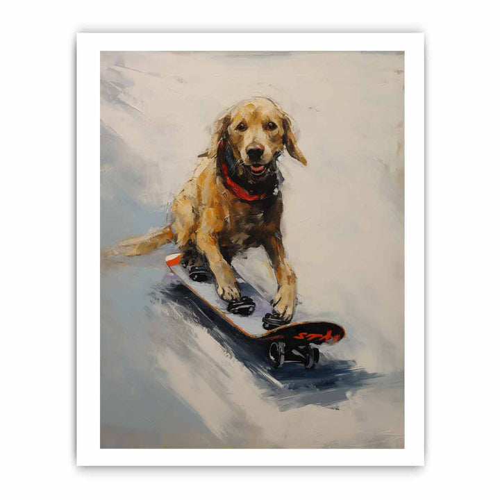 Modern Dog Skates Art Painting