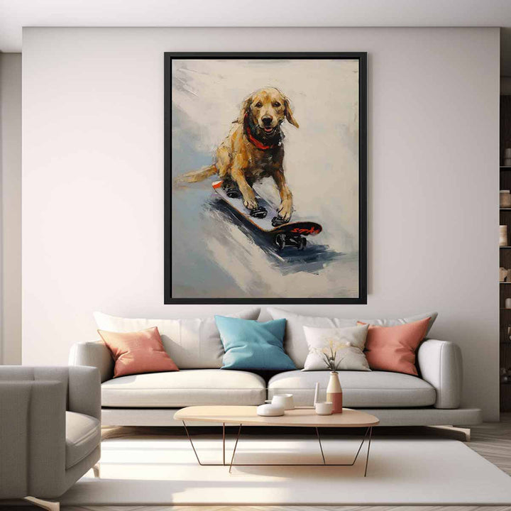 Modern Dog Skates Art Painting