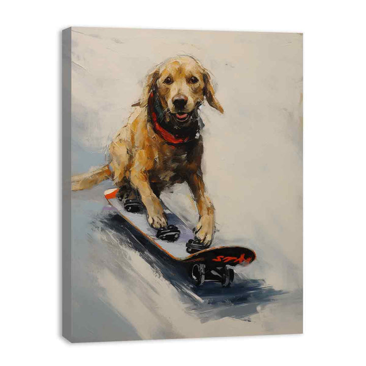 Modern Dog Skates Art Painting