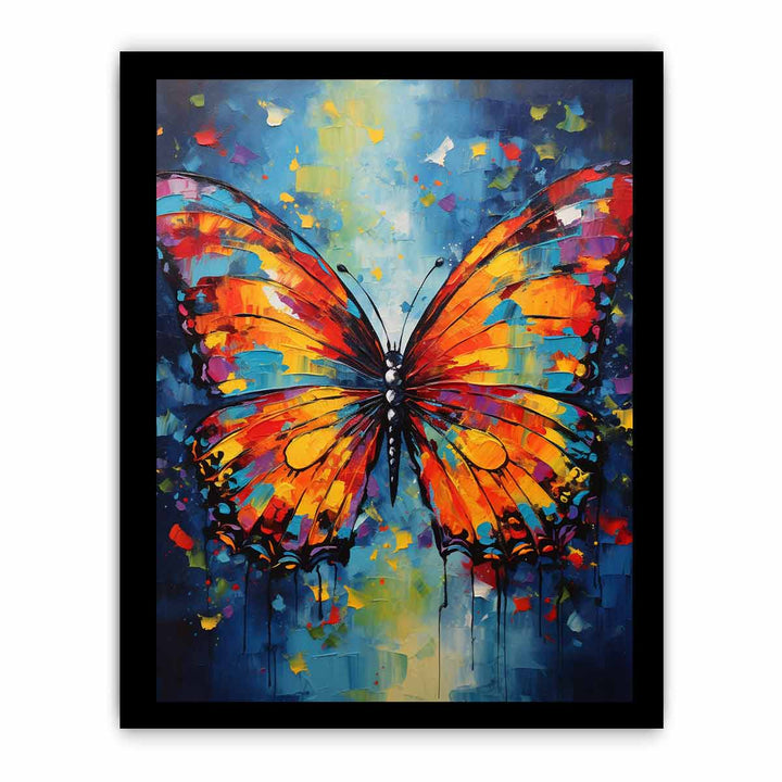 Colorful Butterfly Modern Art Painting