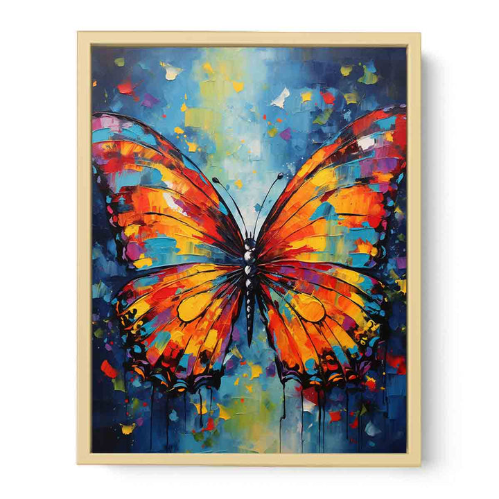 Colorful Butterfly Modern Art Painting