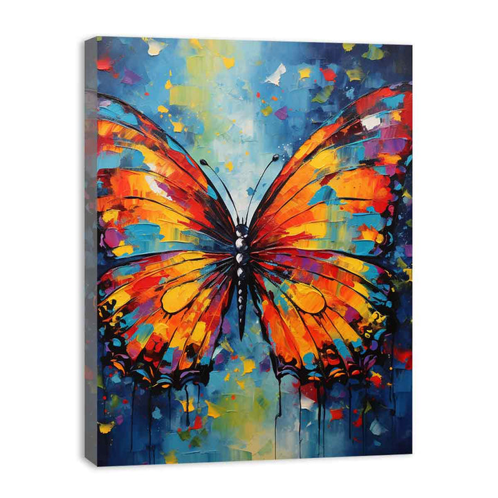 Colorful Butterfly Modern Art Painting