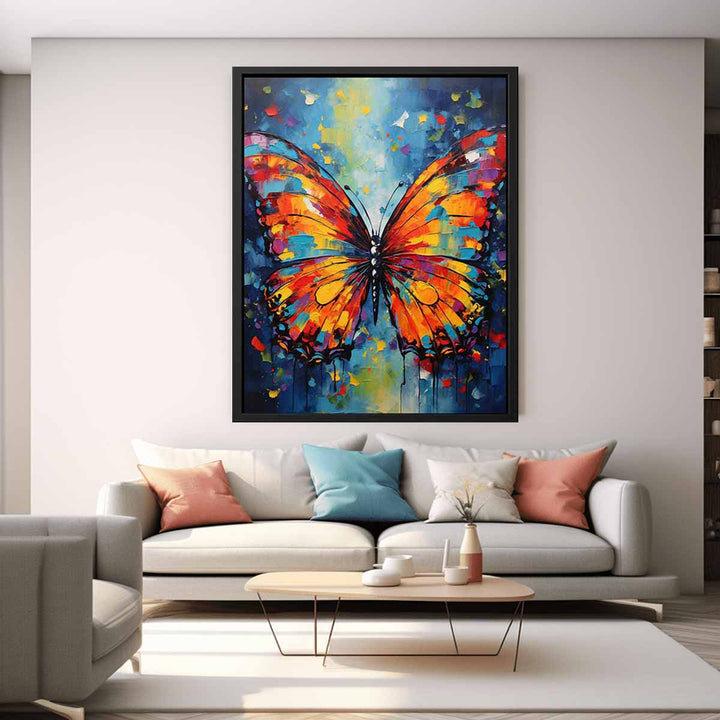 Colorful Butterfly Modern Art Painting