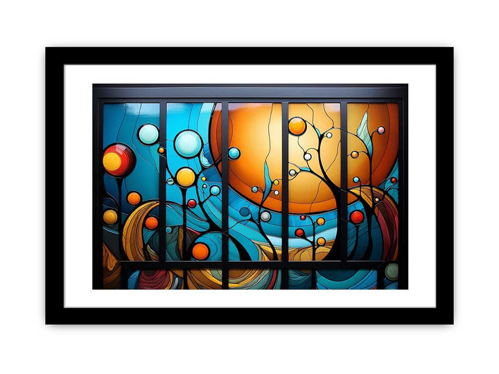 Modern Window Art Painting