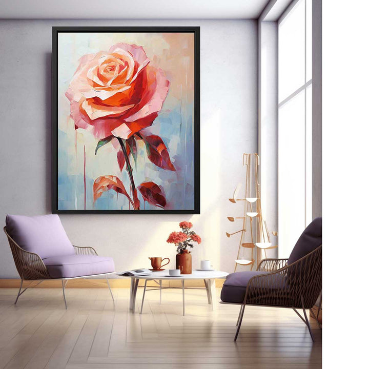 Modern Rose Art Painting