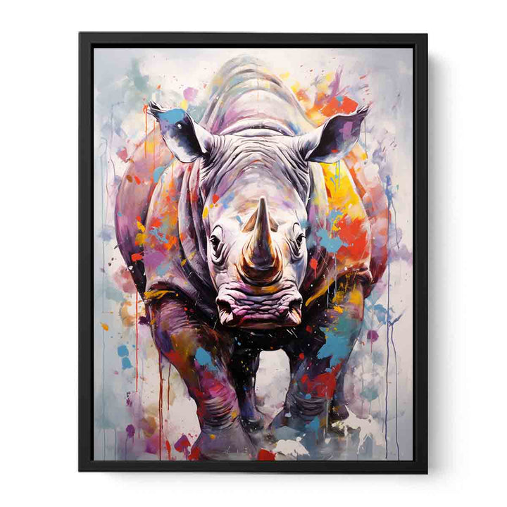 Modern Painting Rhinoceras Art  
