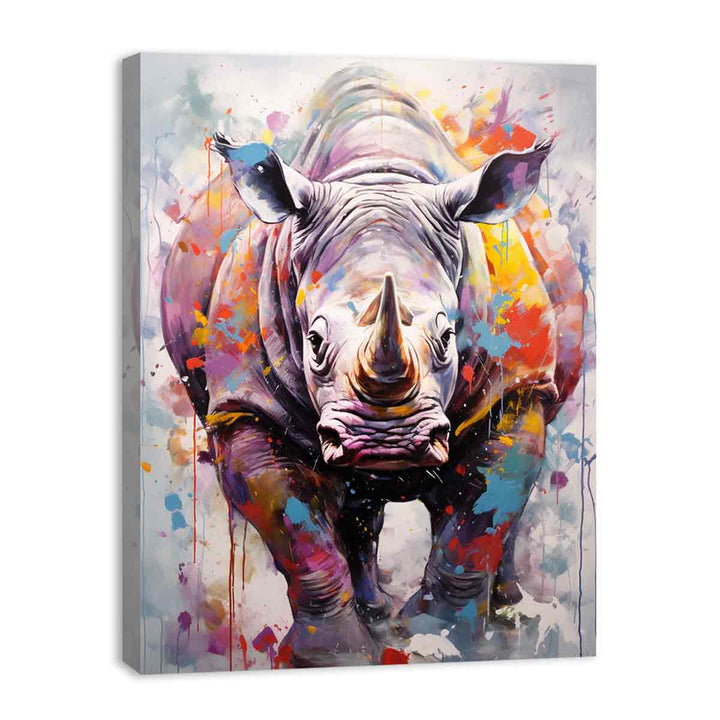 Modern Painting Rhinoceras Art  