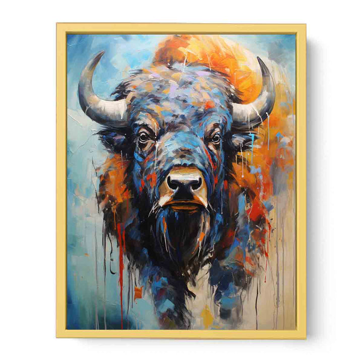 Modern Buffalo Art Painting