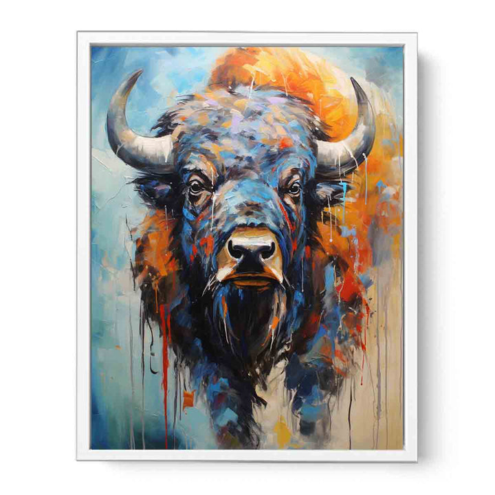 Modern Buffalo Art Painting