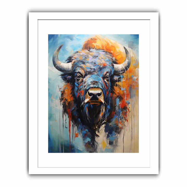 Modern Buffalo Art Painting