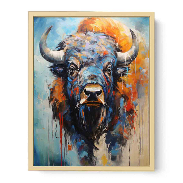 Modern Buffalo Art Painting