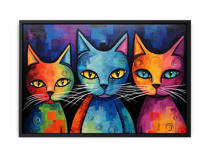 Modern Cat Art Painting