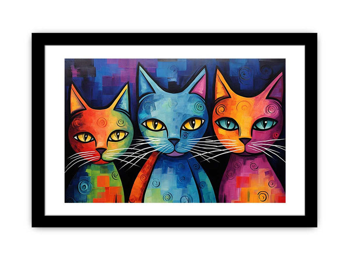 Modern Cat Art Painting