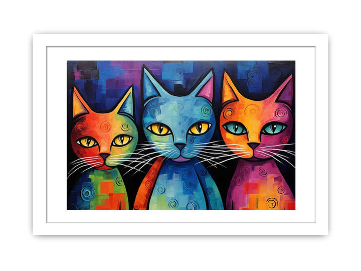 Modern Cat Art Painting
