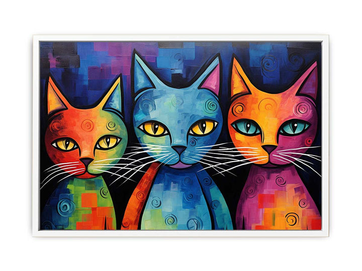 Modern Cat Art Painting