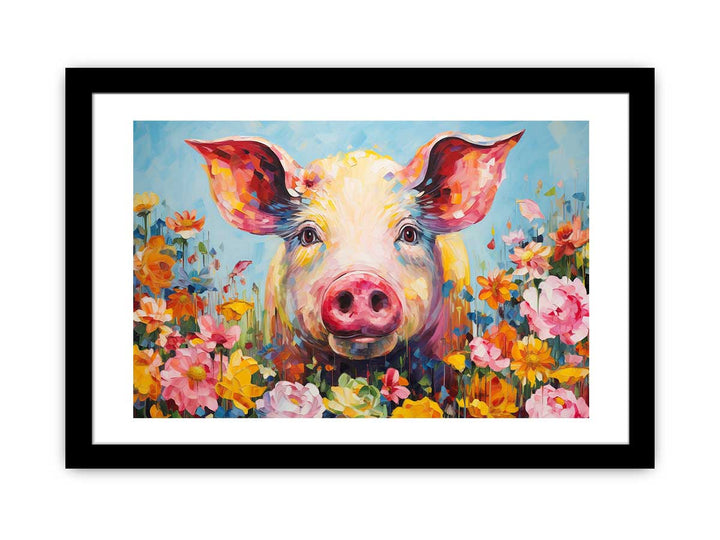 Pig Modern Art Painting