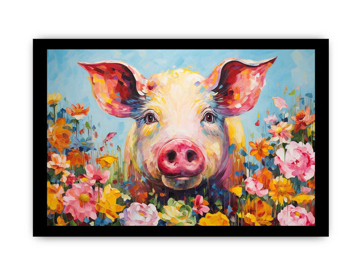 Pig Modern Art Painting