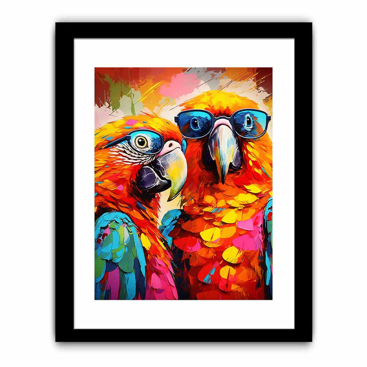 Modern Parrot Art Painting