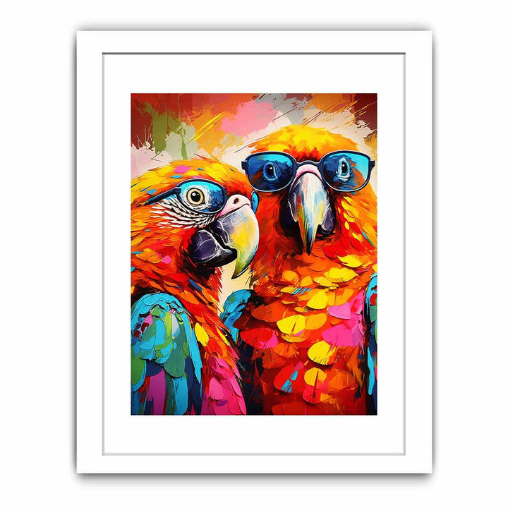 Modern Parrot Art Painting