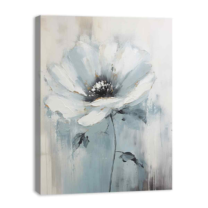 White Flower Art Painting  