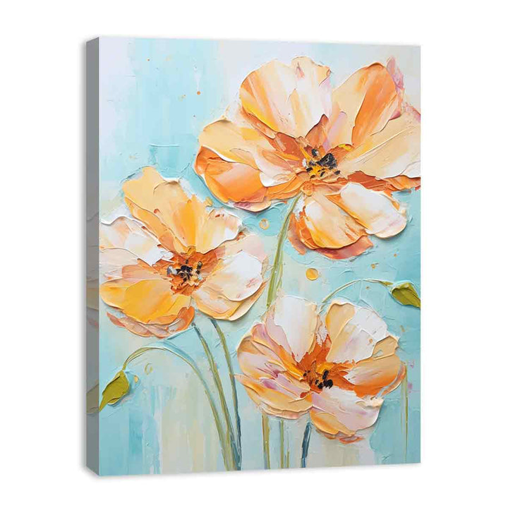 White Yellow Flower Painting