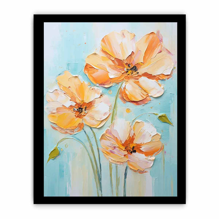 White Yellow Flower Painting