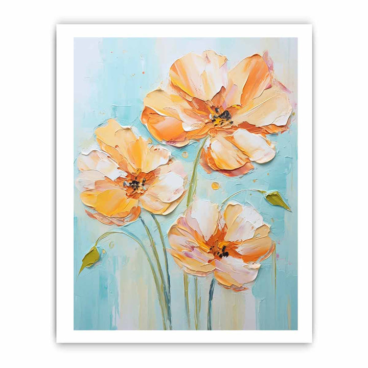 White Yellow Flower Painting