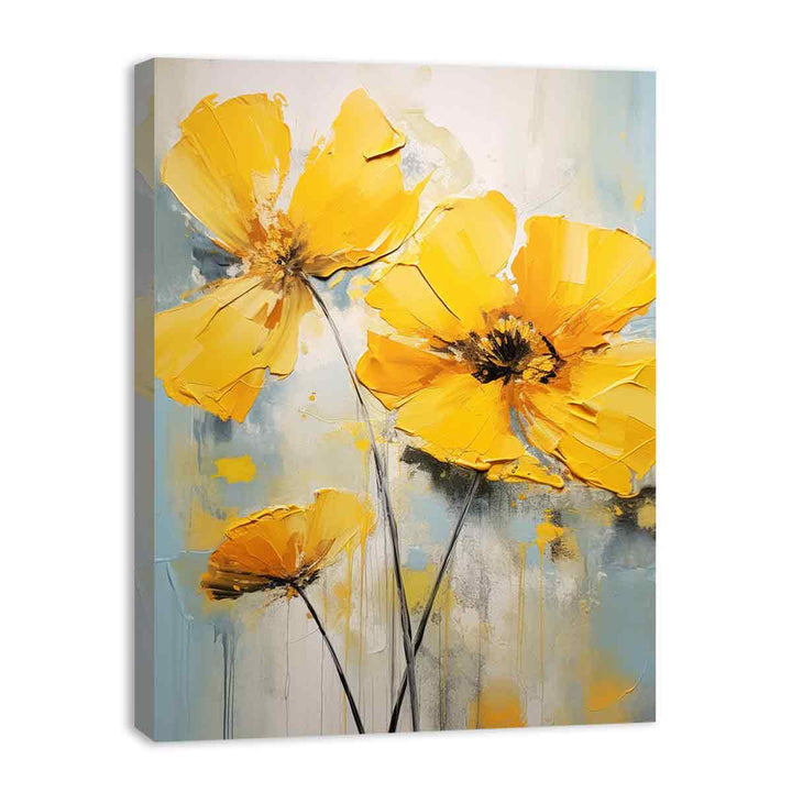 Flower Yellow Painting