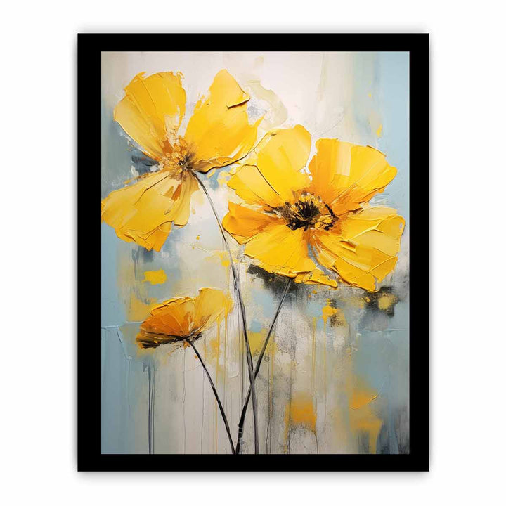 Flower Yellow Painting