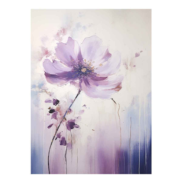 Flower Purple Painting  