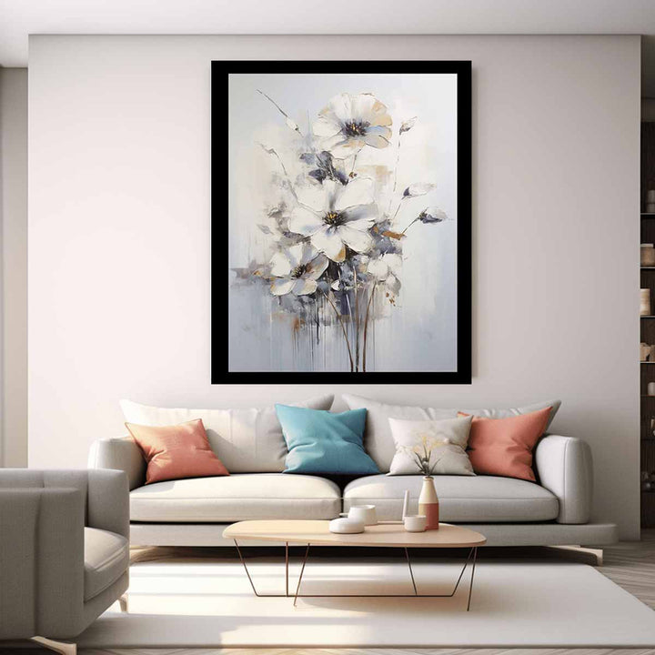 Flower Grey Painting