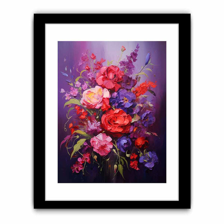 Flower Purple Red Painting