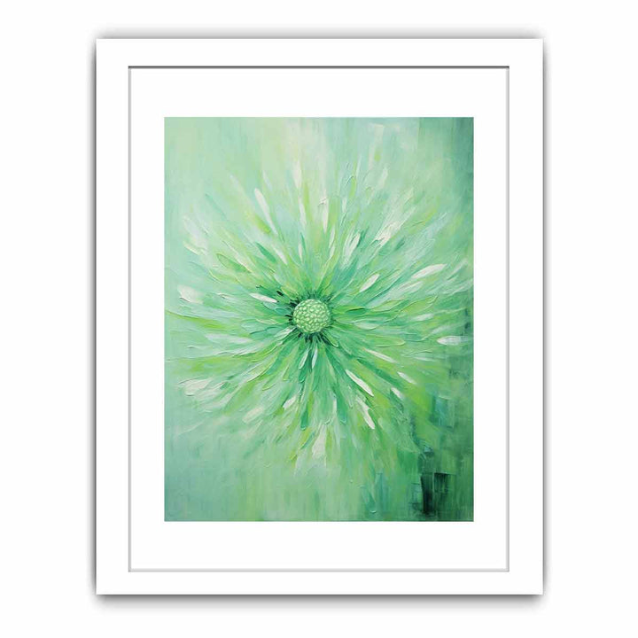 Green Flower Painting